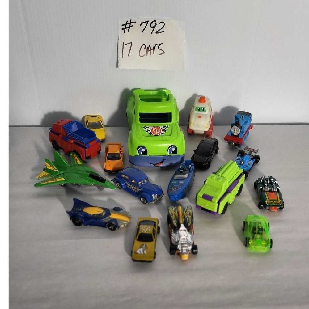 Lot of 17 Toy Cars and Vehicles Including Fisher Price, Thomas the Tank Engine - Picture 3 of 5